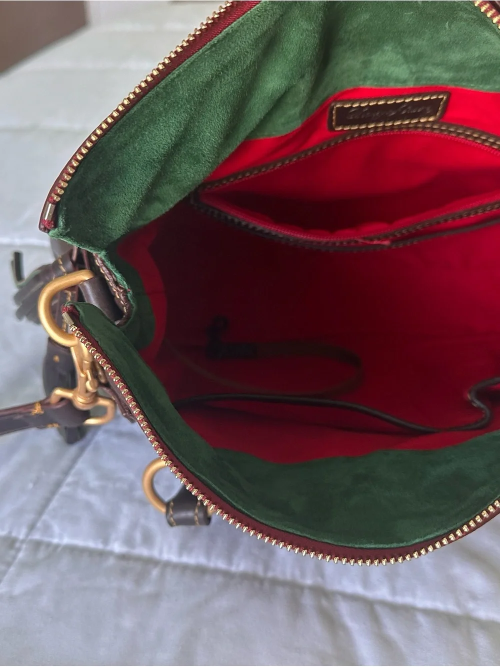 Dooney and Bourke Large Florentine Satchel in Brown Tmoro
